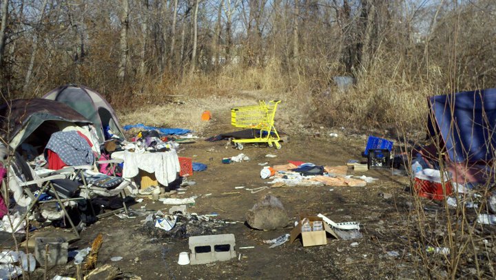 Sweeps of homeless camps in Jeffersonville to stop